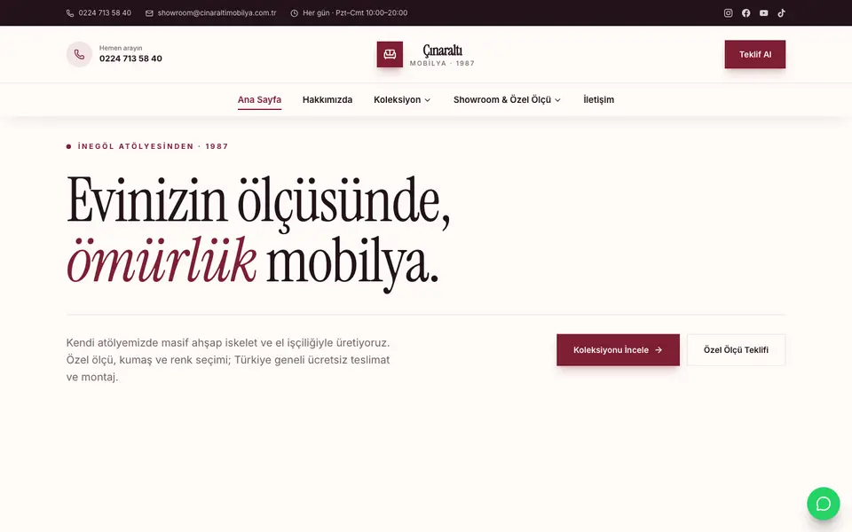 Mobilya · Gazete şablonu