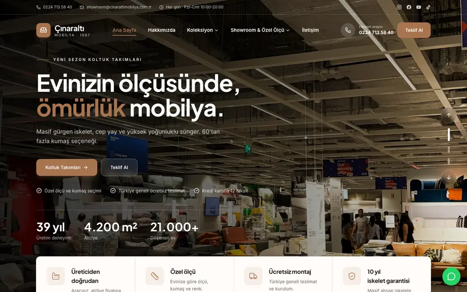 Mobilya · Klasik şablonu