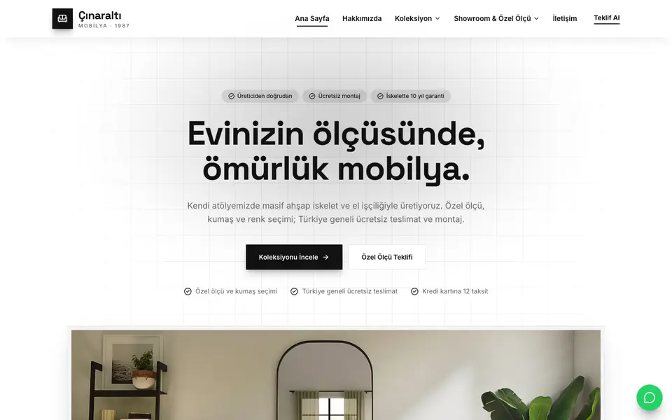 Mobilya · Minimal şablonu