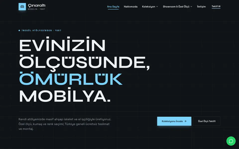 Mobilya · Monokrom şablonu