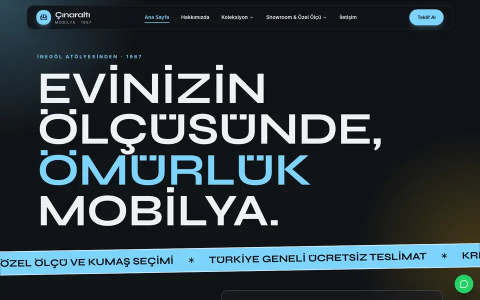 Mobilya · Neon şablonu
