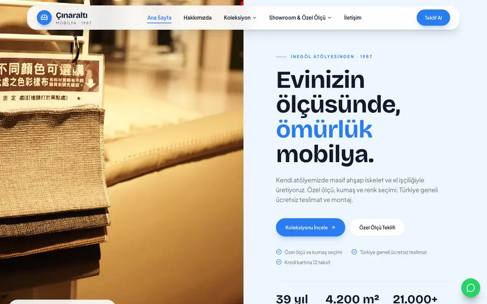 Mobilya · Pastel şablonu