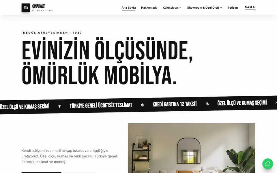 Mobilya · Poster şablonu