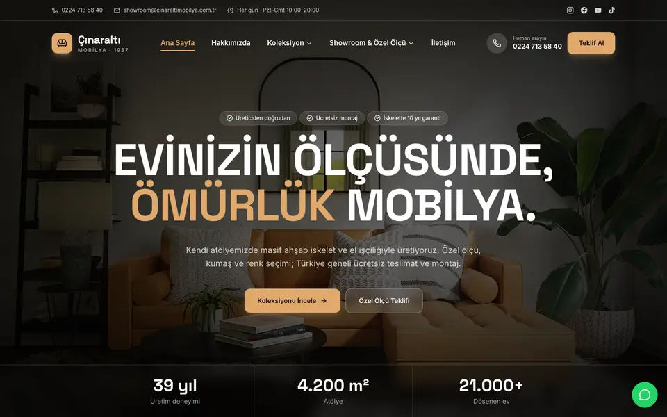 Mobilya · Sahne şablonu