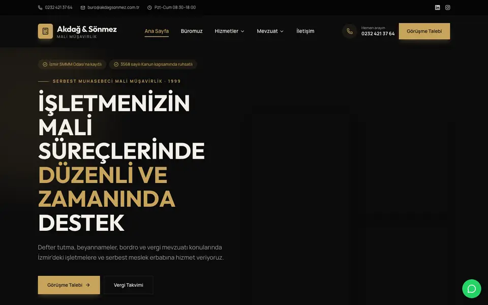 Mali Müşavirlik · Cesur şablonu
