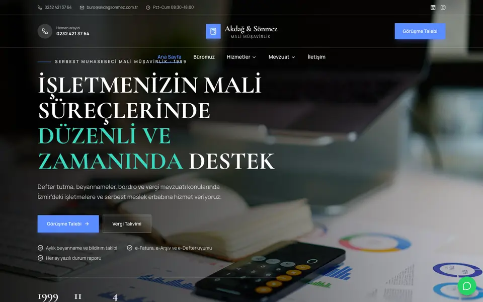 Mali Müşavirlik · Lüks şablonu