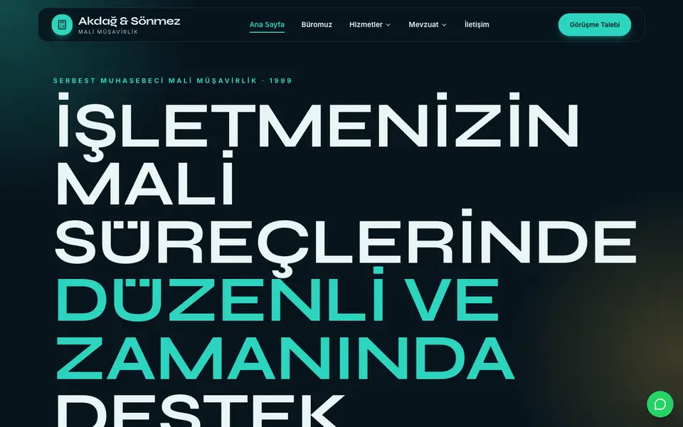 Mali Müşavirlik · Neon şablonu