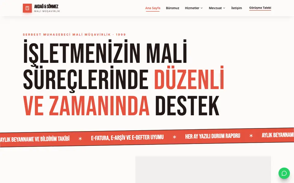 Mali Müşavirlik · Poster şablonu