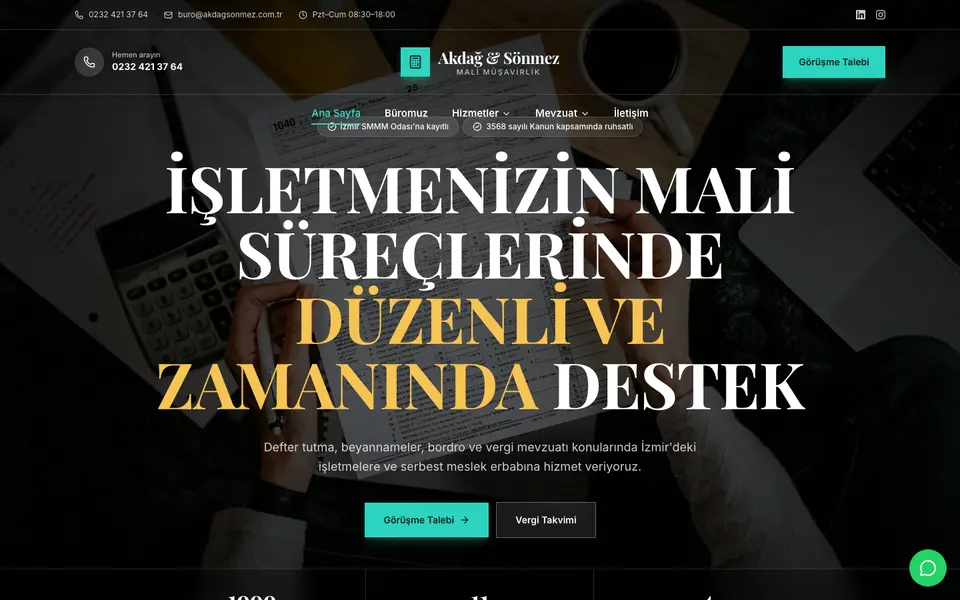 Mali Müşavirlik · Prestij şablonu