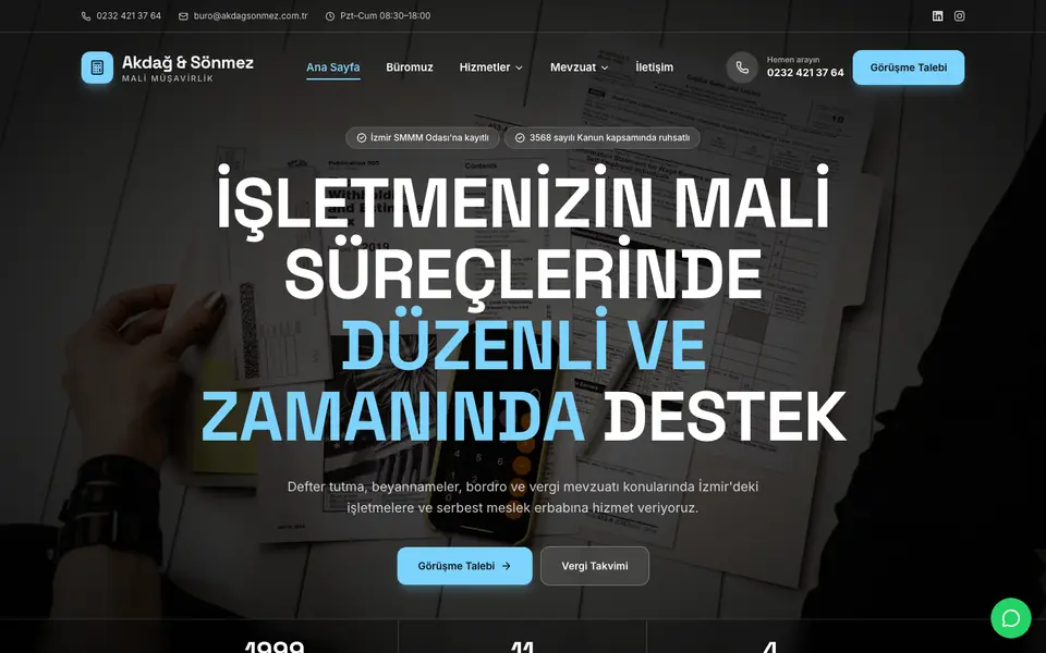 Mali Müşavirlik · Sahne şablonu