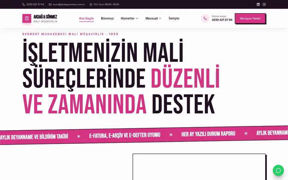 Mali Müşavirlik · Sokak şablonu