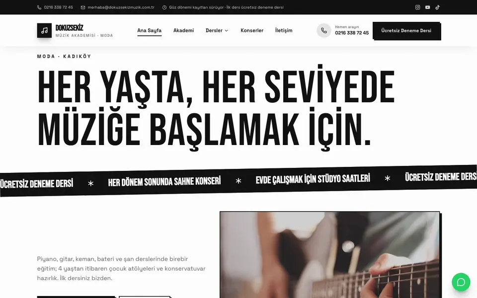 Müzik Kursu · Sokak şablonu