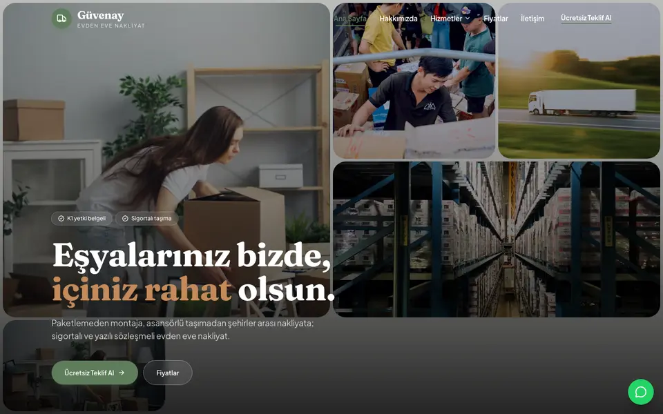 Evden Eve Nakliyat · Bahar şablonu