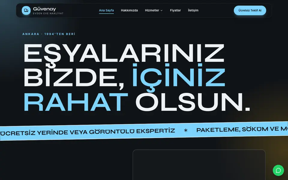 Evden Eve Nakliyat · Neon şablonu