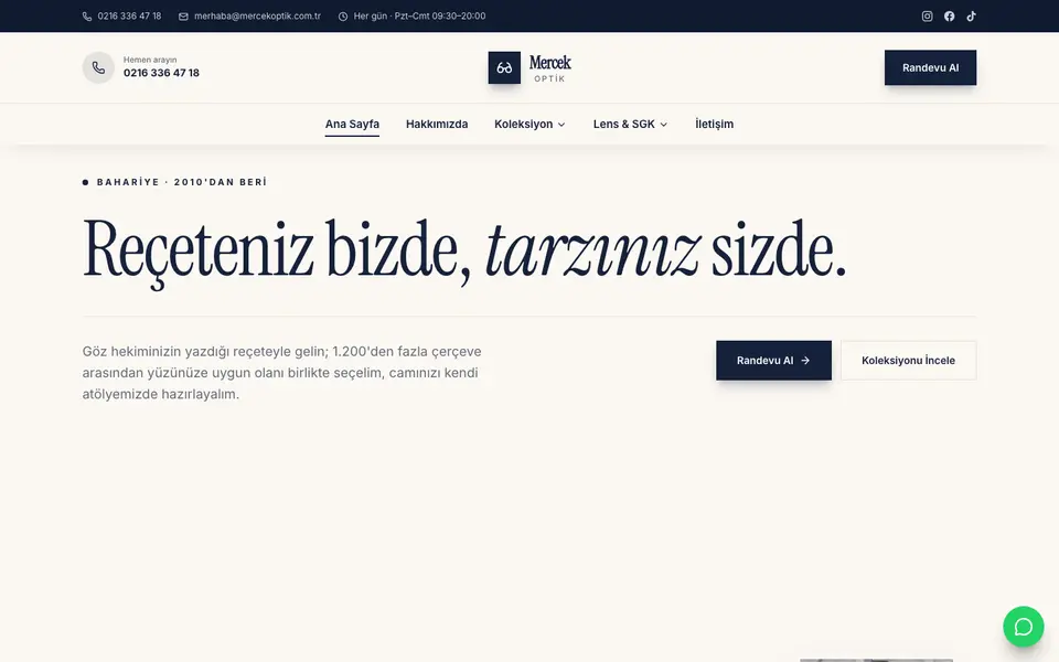 Optik · Gazete şablonu