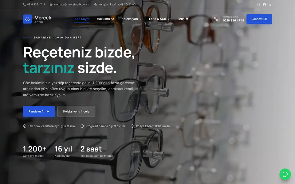 Optik · Kurumsal şablonu
