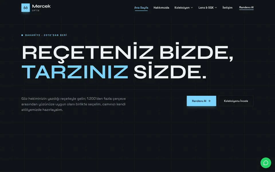 Optik · Monokrom şablonu