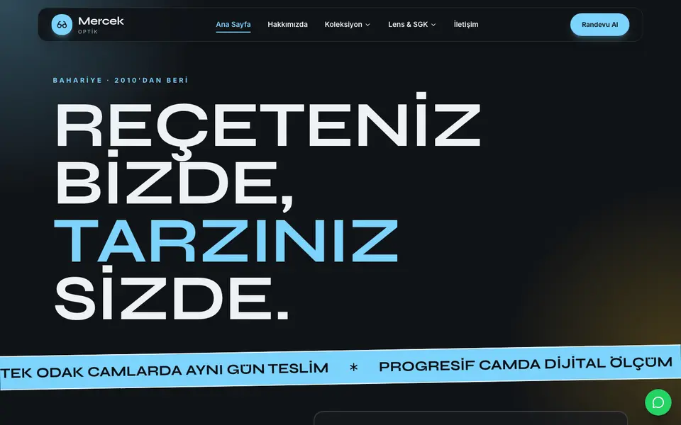 Optik · Neon şablonu