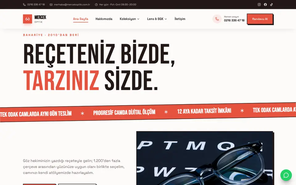 Optik · Sokak şablonu