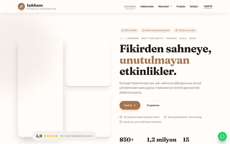 Etkinlik Organizasyonu · Doğal şablonu