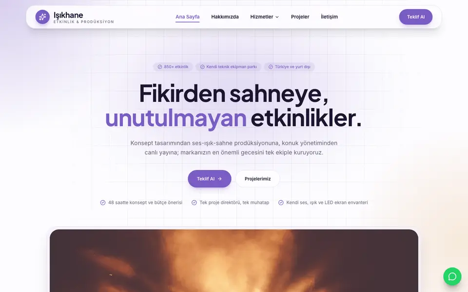 Etkinlik Organizasyonu · Kristal şablonu
