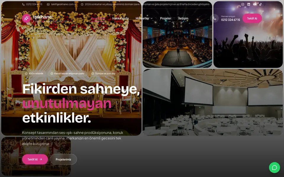 Etkinlik Organizasyonu · Mozaik şablonu