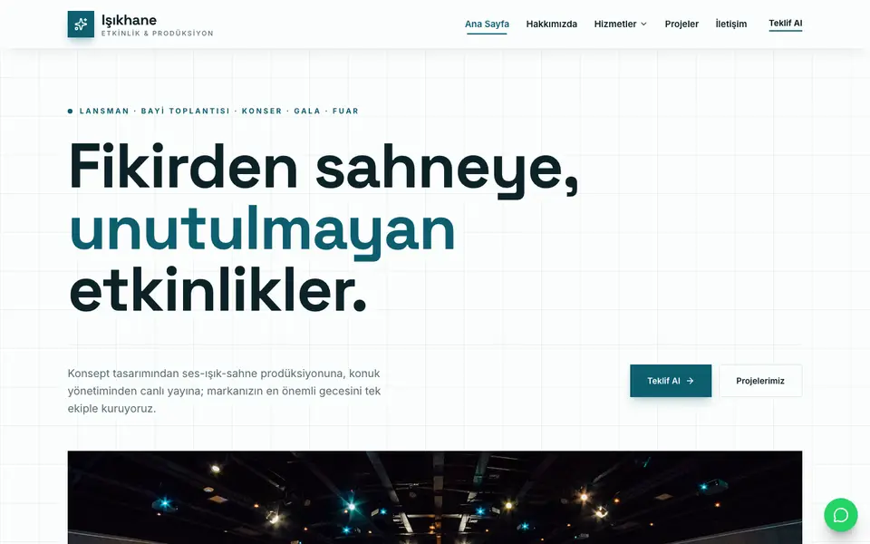 Etkinlik Organizasyonu · Teknik şablonu