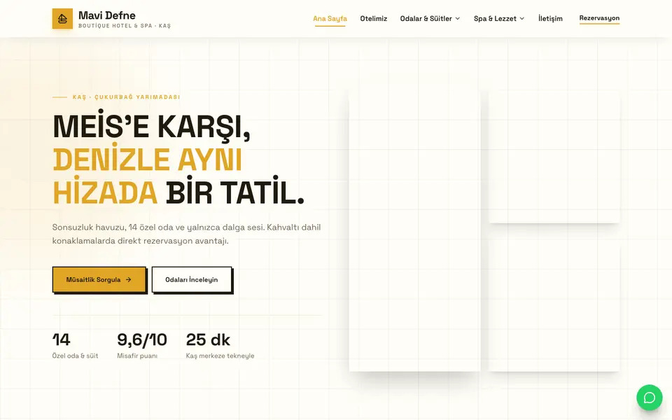 Butik Otel · Brutal şablonu