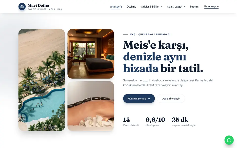 Butik Otel · Doğal şablonu