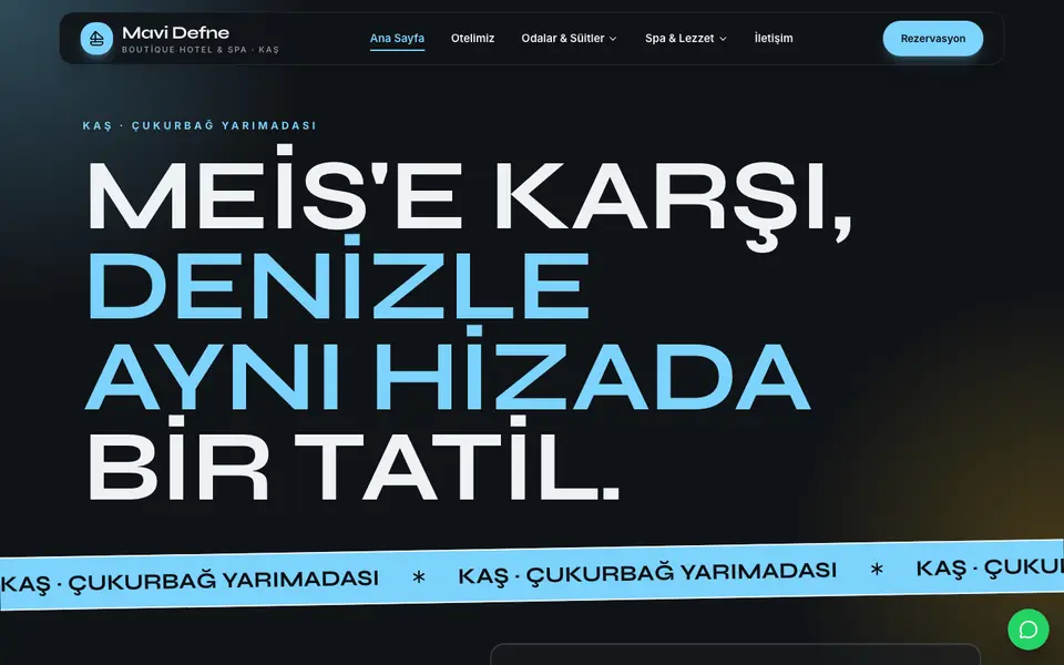 Butik Otel · Neon şablonu
