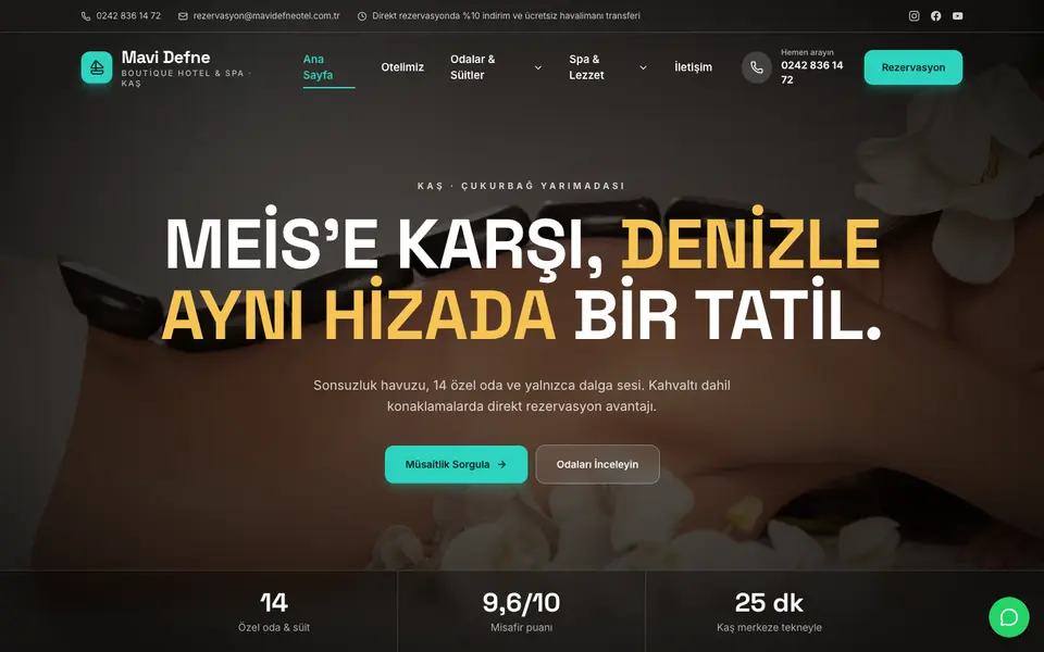 Butik Otel · Sahne şablonu