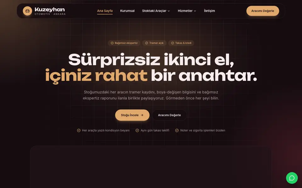 Oto Galeri · Cam şablonu