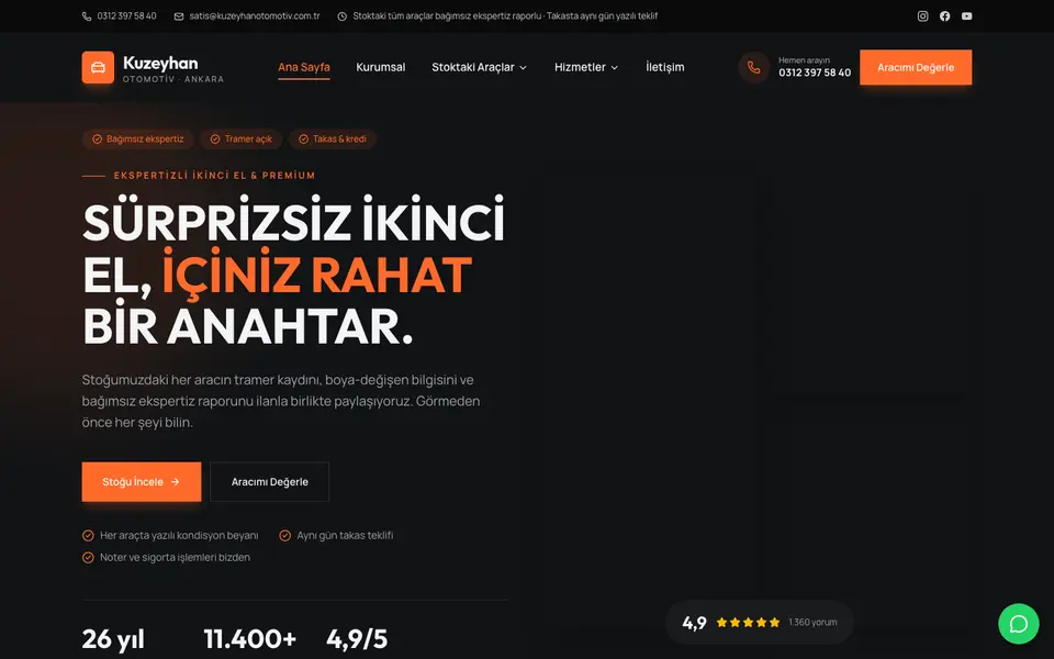 Oto Galeri · Cesur şablonu