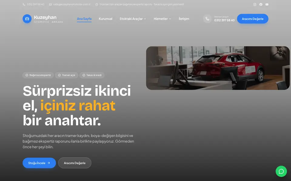 Oto Galeri · Mozaik şablonu