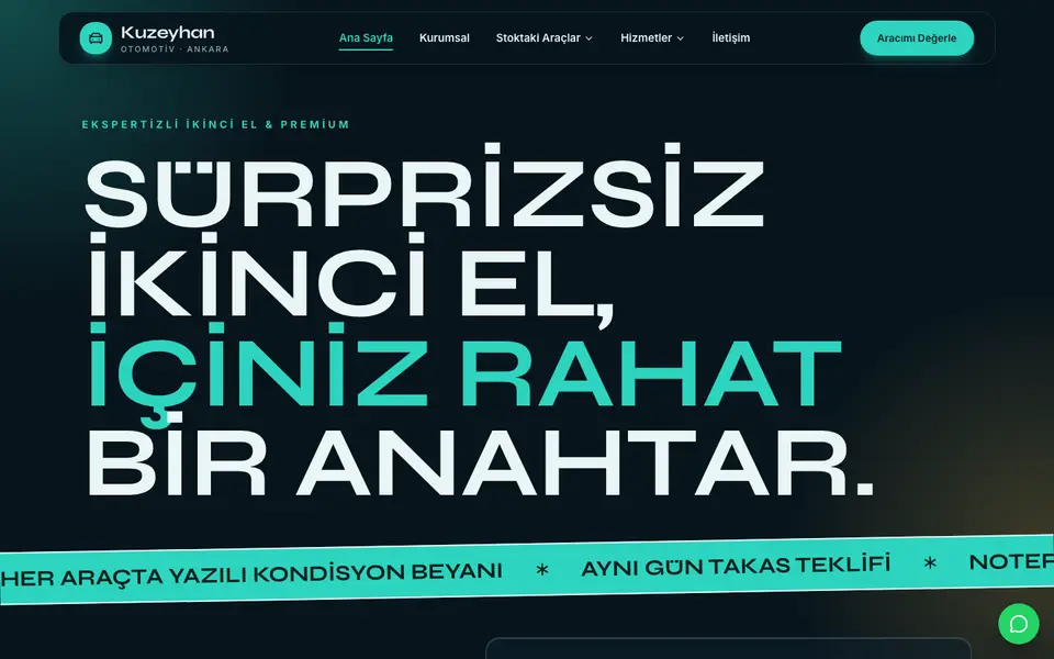 Oto Galeri · Neon şablonu