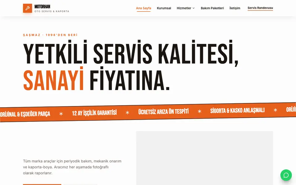 Oto Servis · Poster şablonu