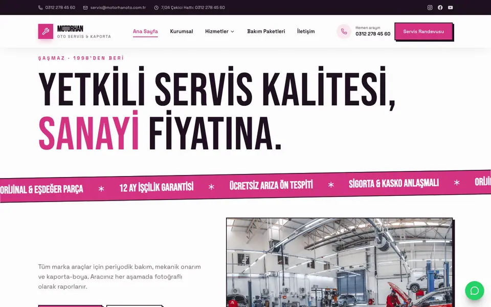 Oto Servis · Sokak şablonu