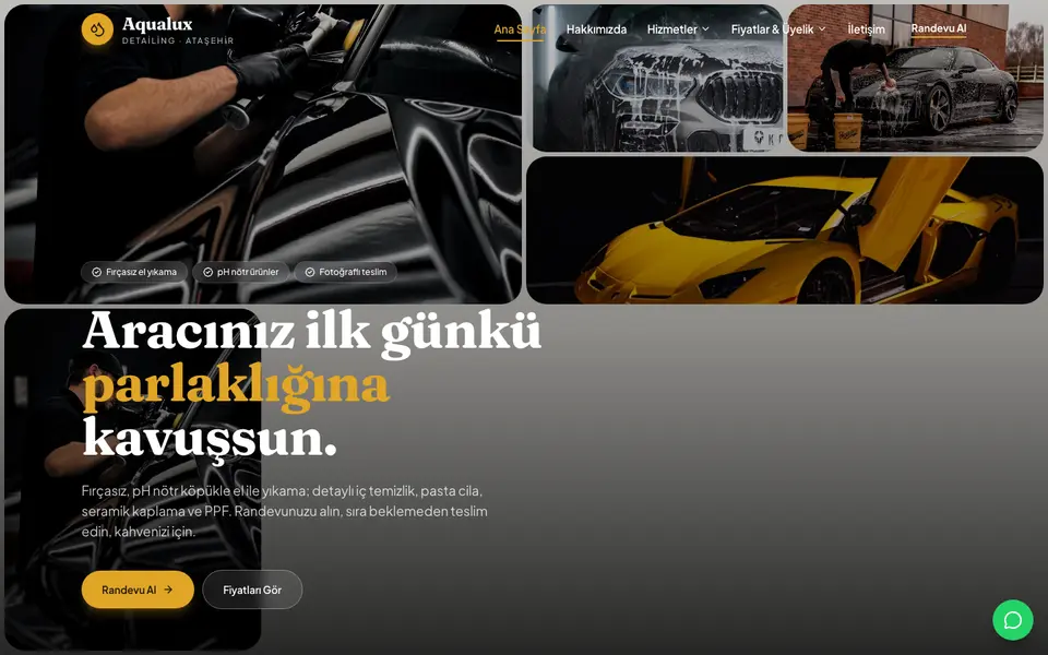 Oto Yıkama & Detailing · Bahar şablonu