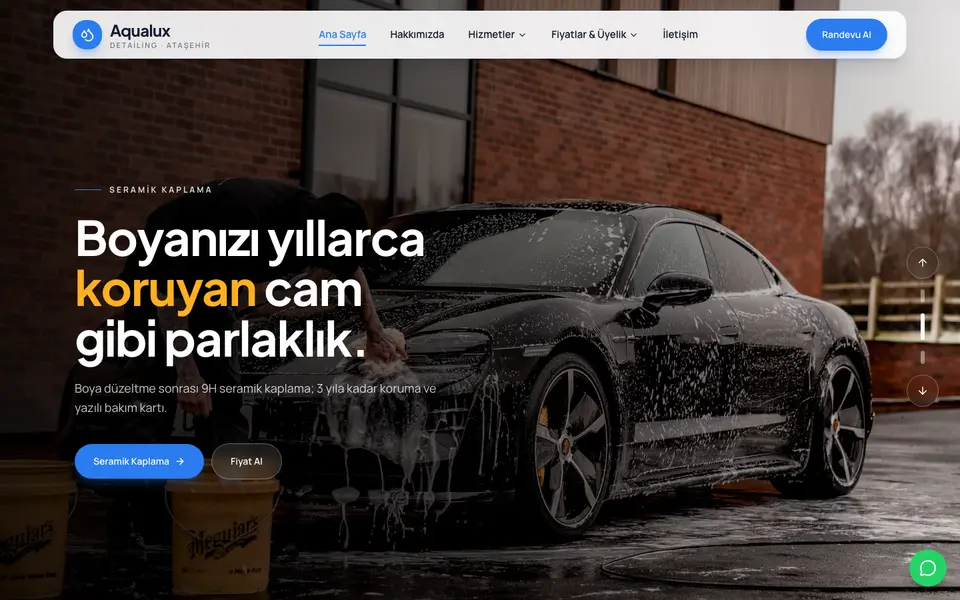Oto Yıkama & Detailing · Dinamik şablonu