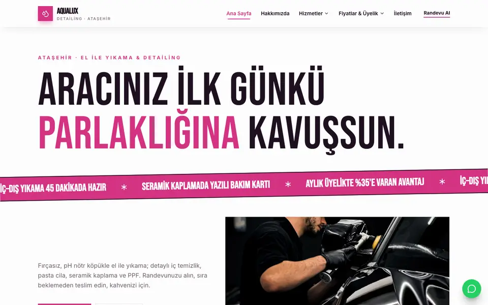 Oto Yıkama & Detailing · Poster şablonu