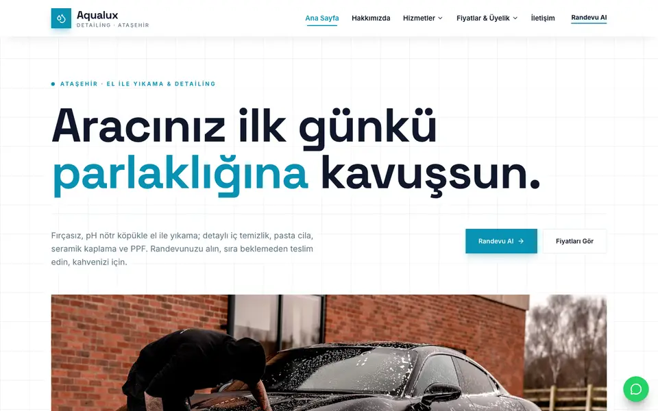 Oto Yıkama & Detailing · Teknik şablonu