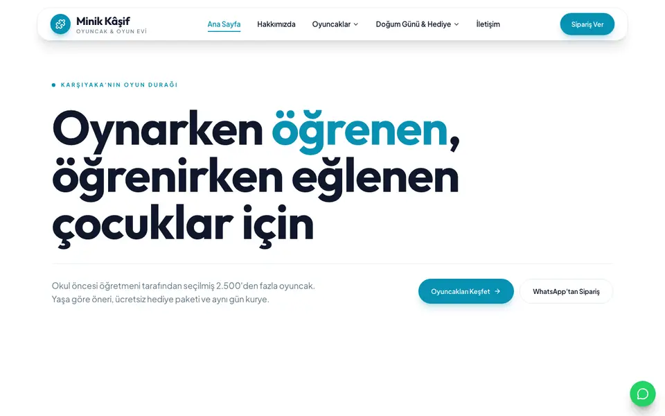 Oyuncakçı · Canlı şablonu