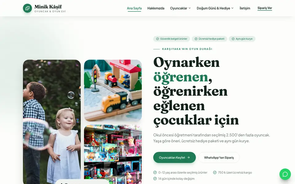 Oyuncakçı · Doğal şablonu
