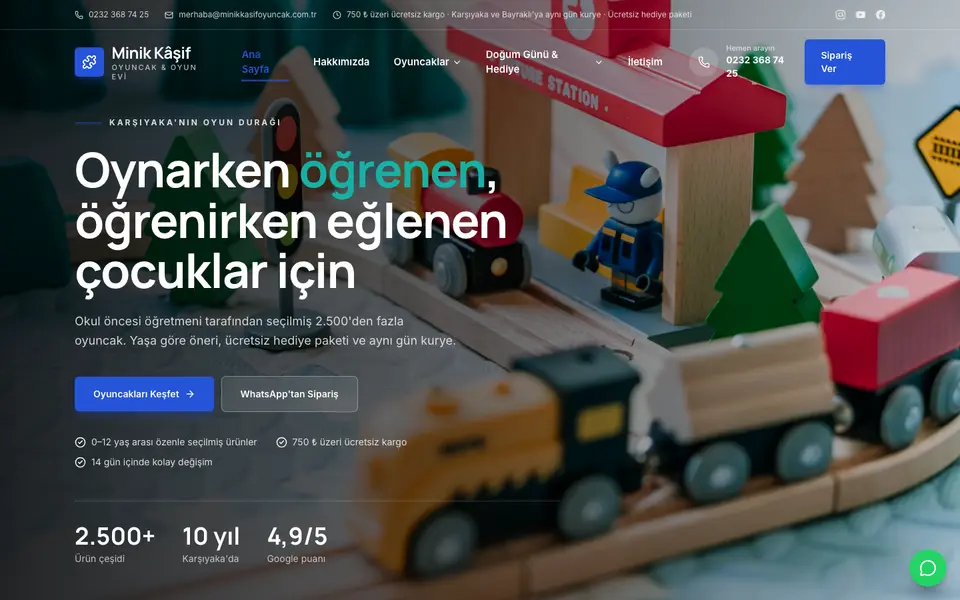 Oyuncakçı · Kurumsal şablonu