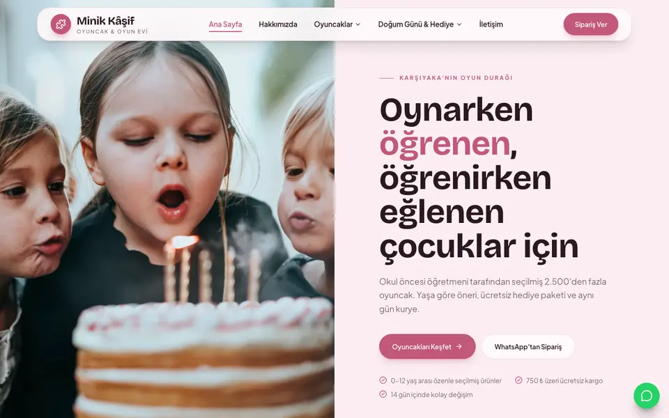 Oyuncakçı · Pastel şablonu