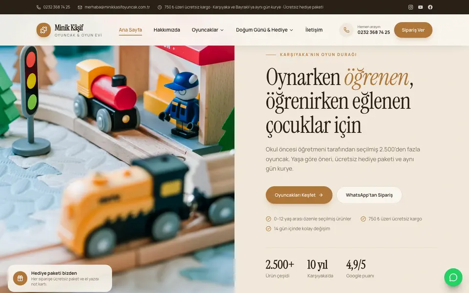 Oyuncakçı · Retro şablonu