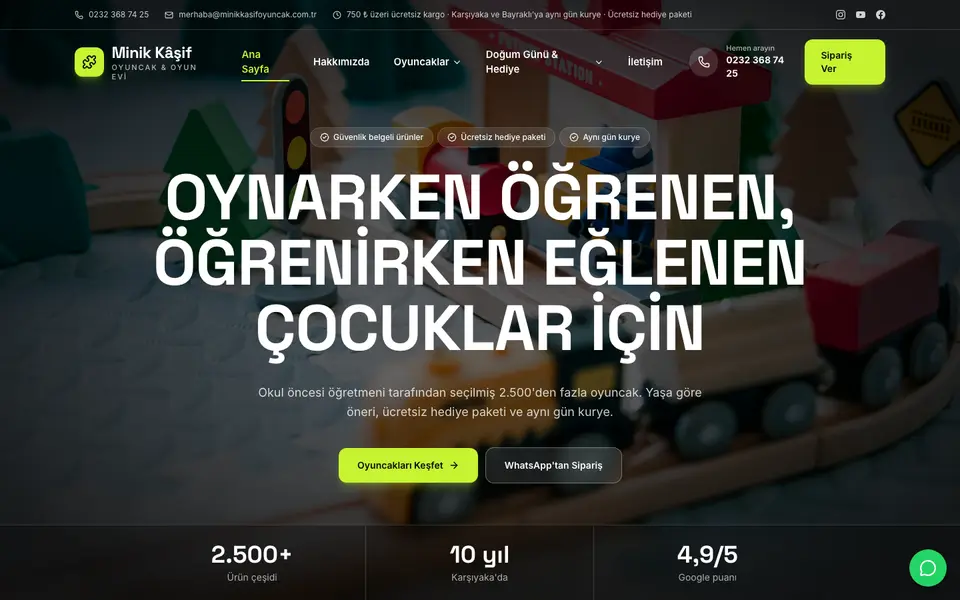 Oyuncakçı · Sahne şablonu