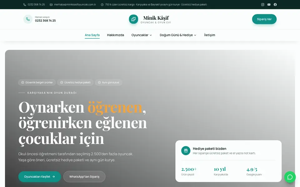 Oyuncakçı · Zarif şablonu