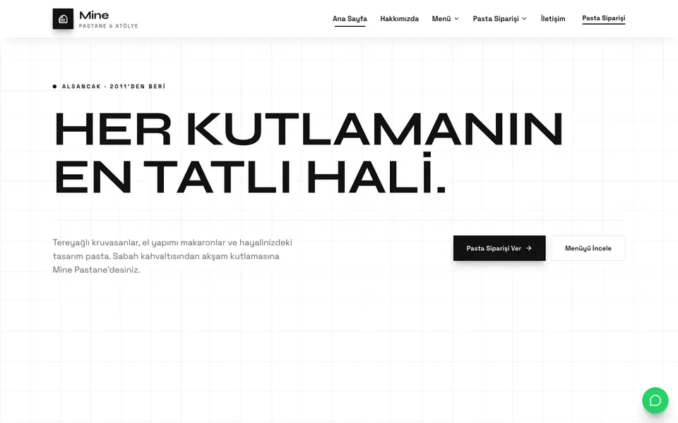 Pastane · Monokrom şablonu
