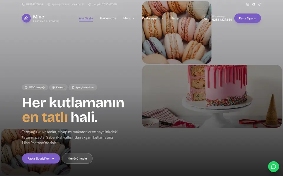 Pastane · Mozaik şablonu